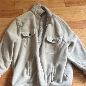 Natural Reflections Light Gray Fleece Jacket